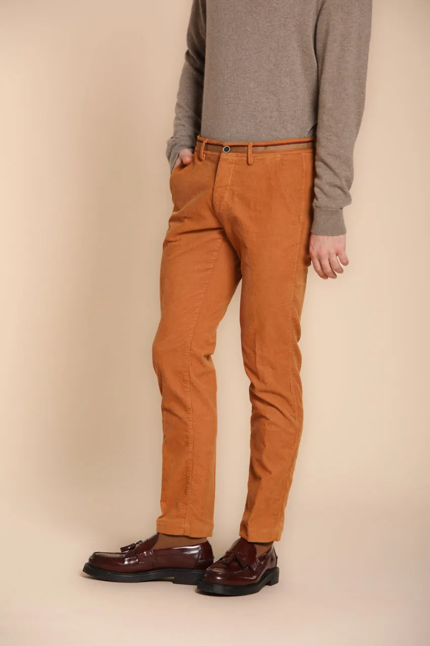 Torino Winter men's chino pants in 1000-line corduroy slim fit sold by Mason's