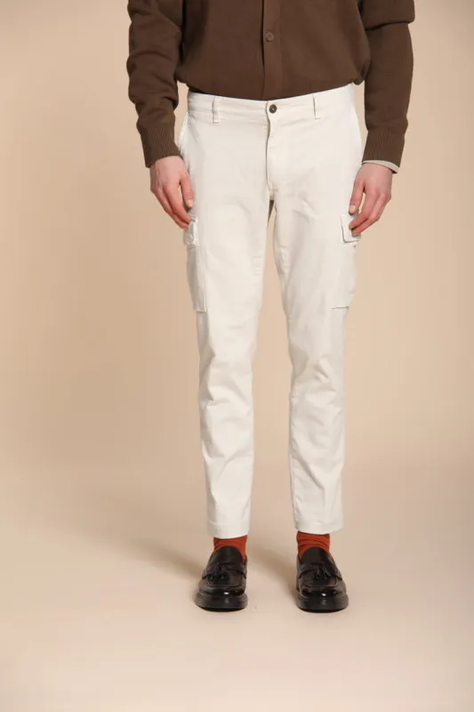 Chile men’s cargo pants in gabardine stretch regular fit sold by Mason's