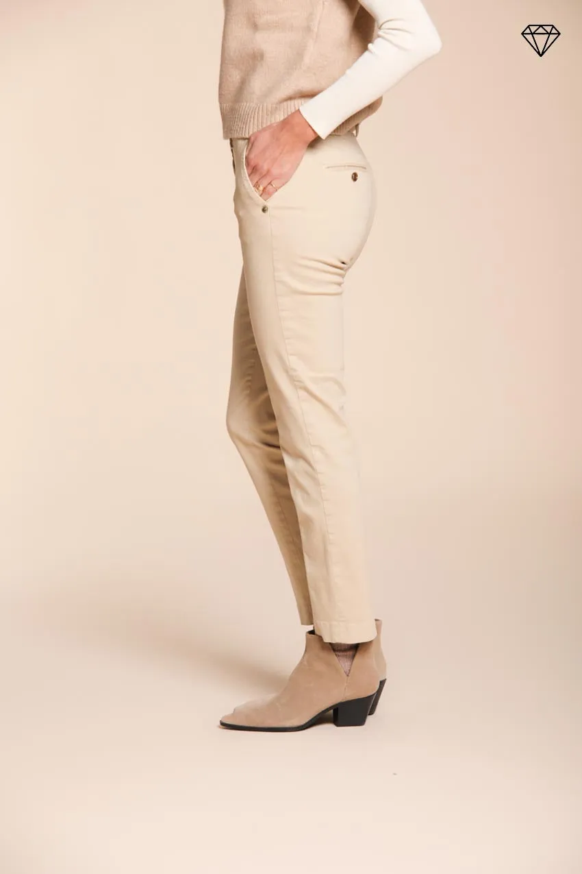New York Slim women’s chino trousers in satin slim fit ① sold by Mason's product image thumbnail 3