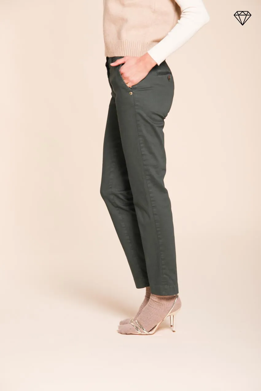 New York Slim women’s chino trousers in satin slim fit ① sold by Mason's product image thumbnail 3