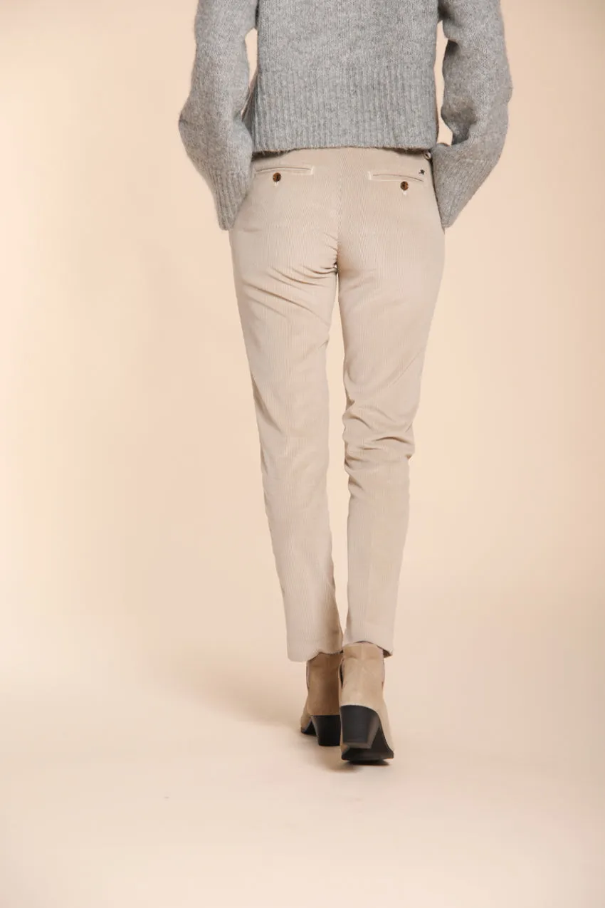 New York Slim women’s chino trousers in corduroy slim fit ① sold by Mason's product image thumbnail 3