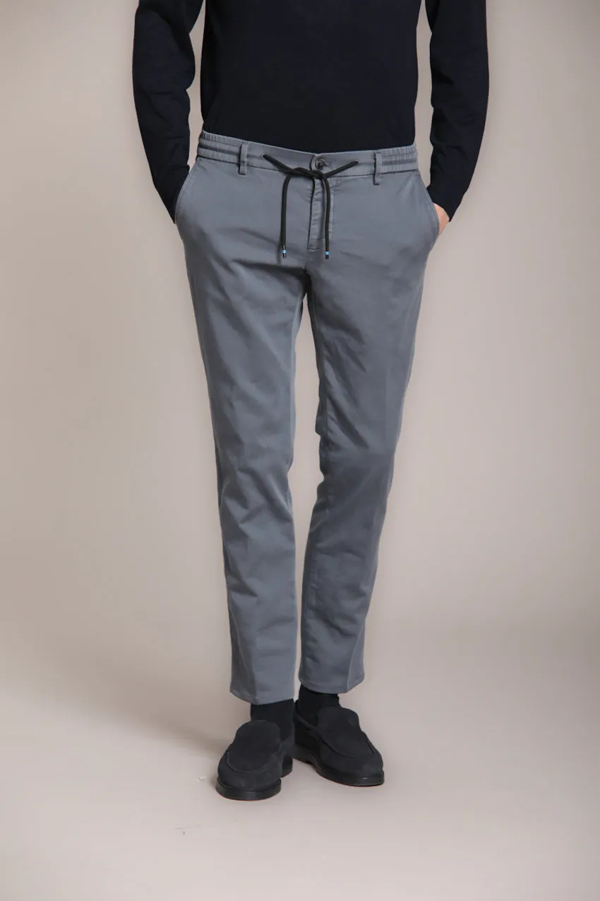 Milano Jogger Travel men’s chino pant in Active 4.0 jersey extra slim fit sold by Mason's