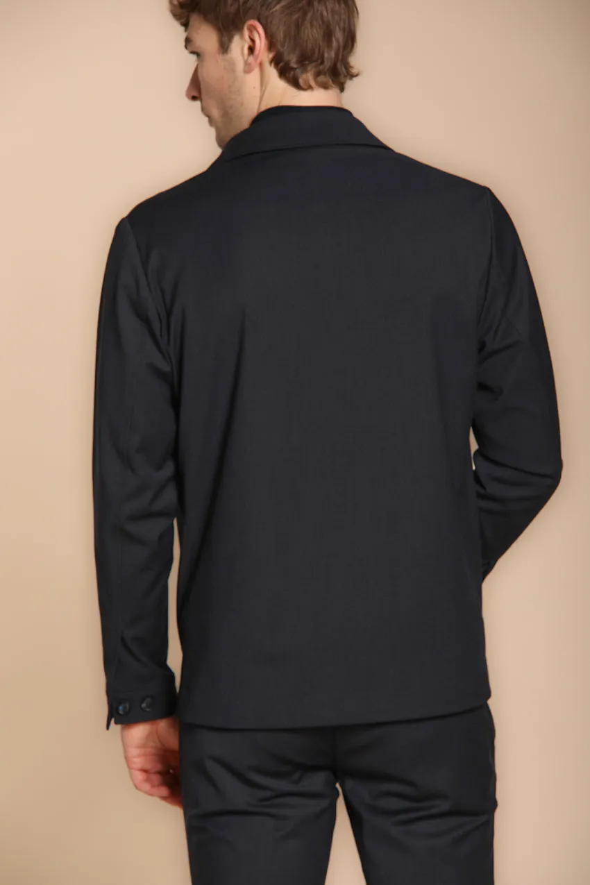 Firenze men’s lined overshirt in solid wool sold by Mason's product image thumbnail 4