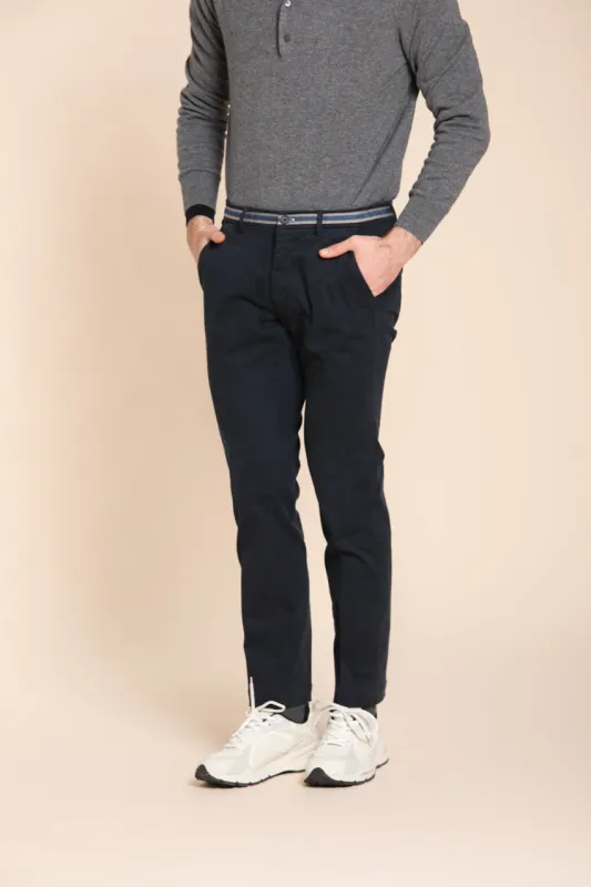 Torino Winter men's chino pants in stretch gabardine slim fit sold by Mason's