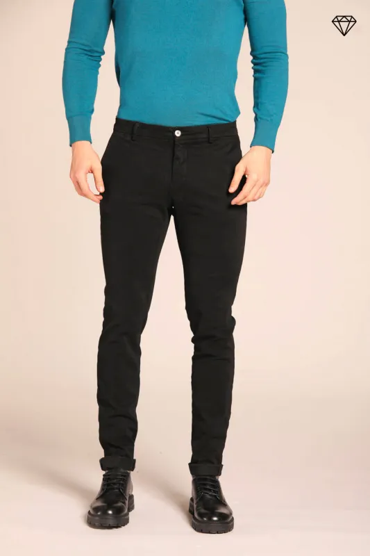 Milano men's chino pants in stretch gabardine extra slim fit ① sold by Mason's