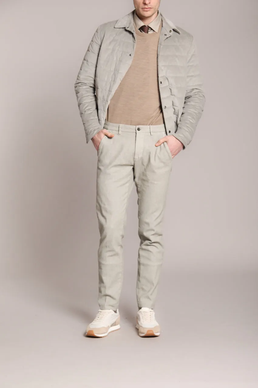 Torino men's chino pants in corduroy with houndstooth print slim fit sold by Mason's product image thumbnail 3