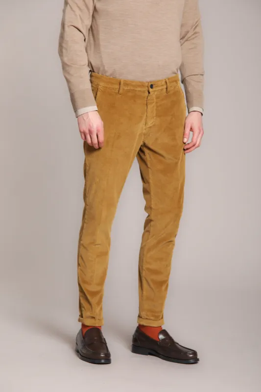 Osaka men's chino pants in 500-line corduroy carrot fit sold by Mason's