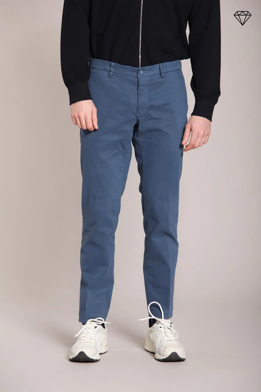 New York men's chino pants in stretch gabardine regular fit ① sold by Mason's