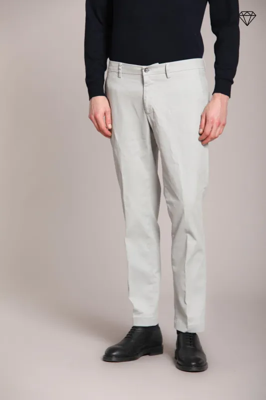 New York men's chino pants in stretch gabardine regular fit ① sold by Mason's