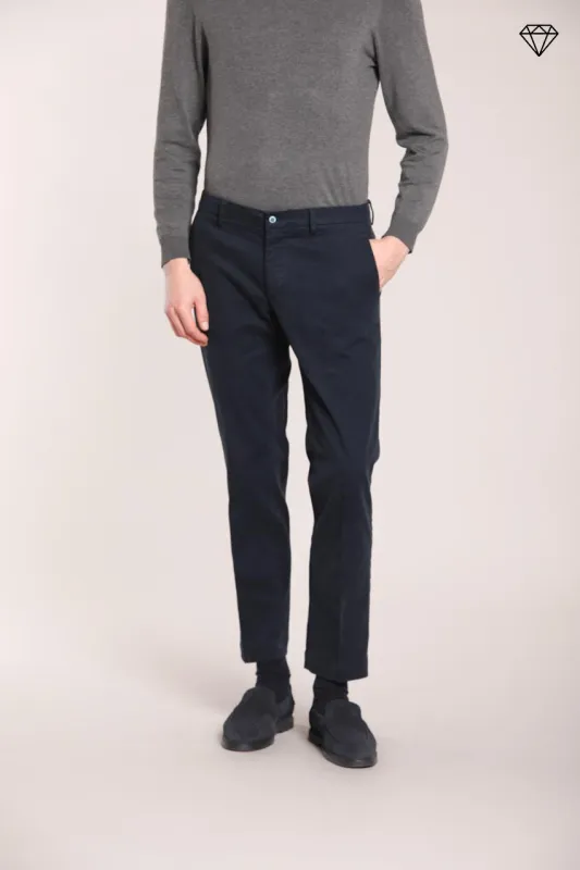 New York men's chino pants in stretch gabardine regular fit ① sold by Mason's