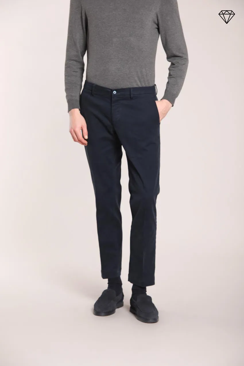 New York men's chino pants in stretch gabardine regular fit ① sold by Mason's