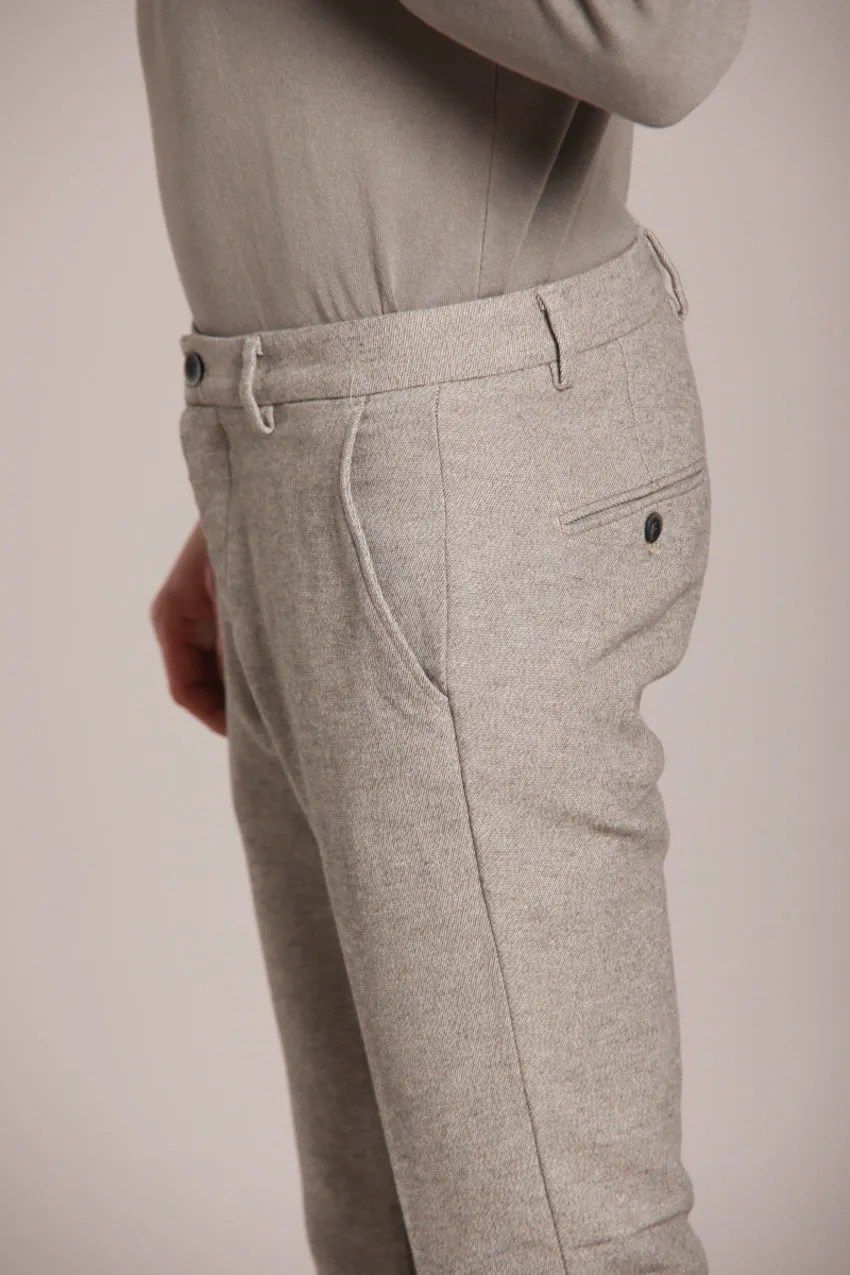 Torino men's chino pants in faux wool slim fit sold by Mason's product image thumbnail 2