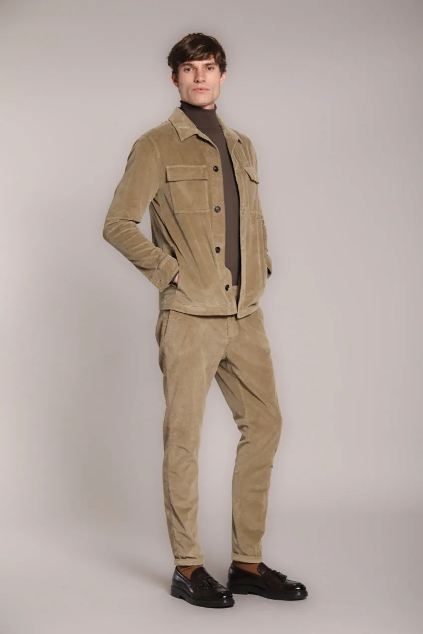 Osaka men's chino pants in 500-line corduroy carrot fit sold by Mason's product image thumbnail 3