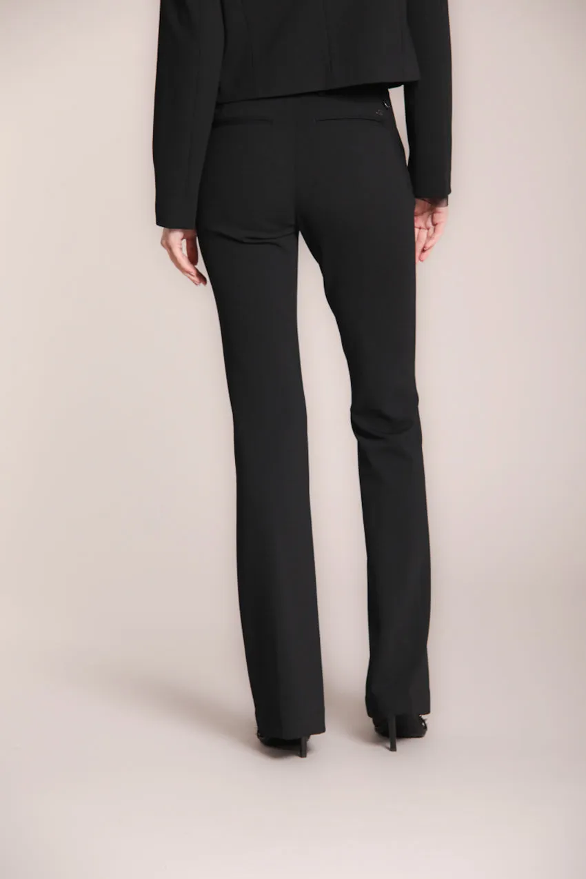 New York Flare women’s chino trousers in piqué jersey slim fit sold by Mason's product image thumbnail 4