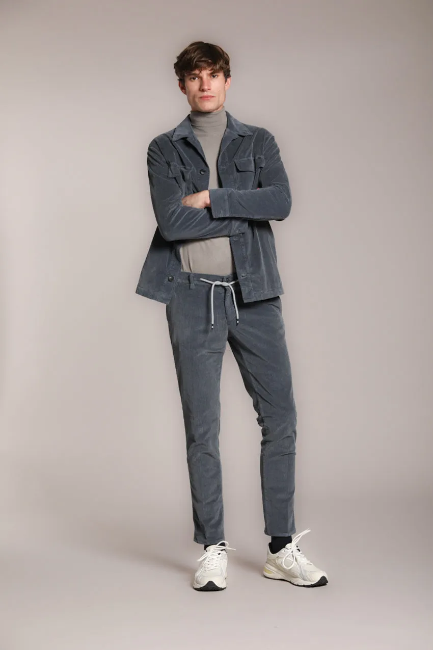 Milano Jogger men's chino pants in 500-line corduroy extra slim fit sold by Mason's product image thumbnail 3