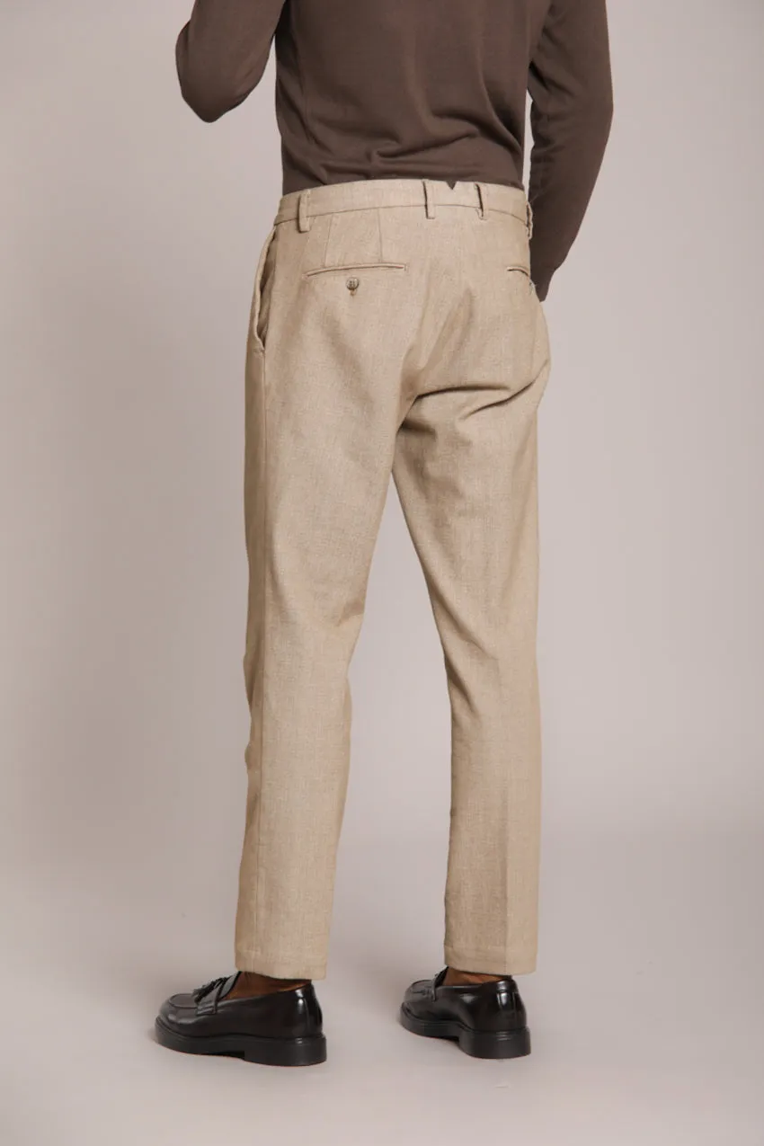 New York Time 2 Pinces men's chino pants in corduroy with resca print regular fit sold by Mason's product image thumbnail 4