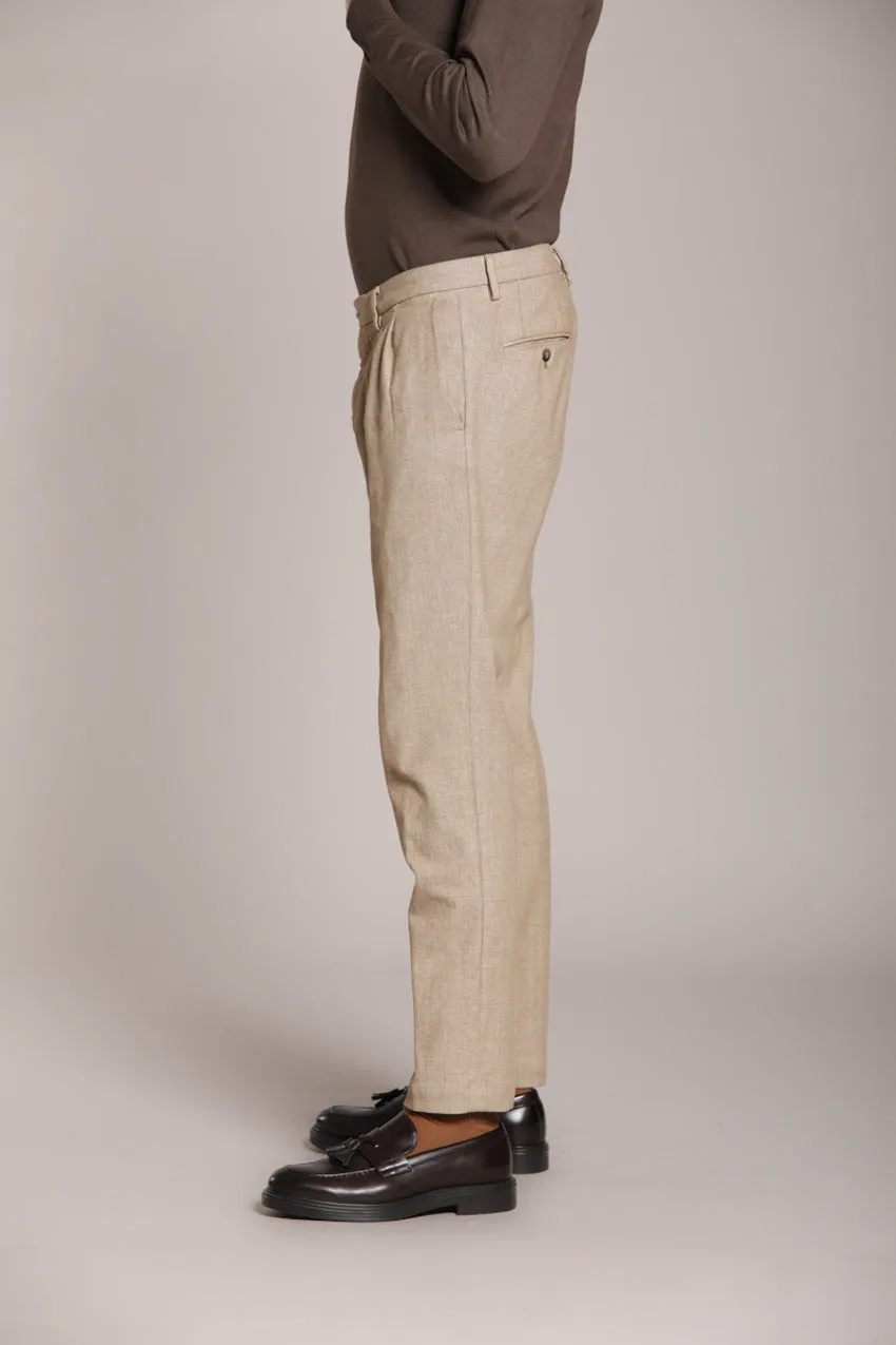 New York Time 2 Pinces men's chino pants in corduroy with resca print regular fit sold by Mason's product image thumbnail 5