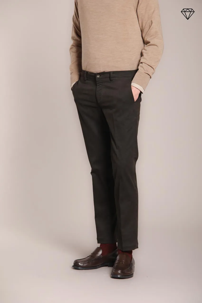 New York men's chino pants in stretch gabardine regular fit ① sold by Mason's product image thumbnail 3