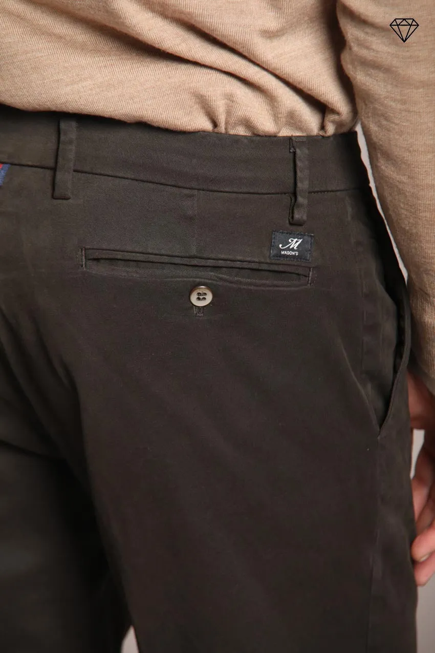 New York men's chino pants in stretch gabardine regular fit ① sold by Mason's product image thumbnail 2