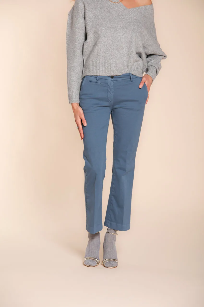 New York Trumpet women’s chino trousers in gabardine slim fit sold by Mason's