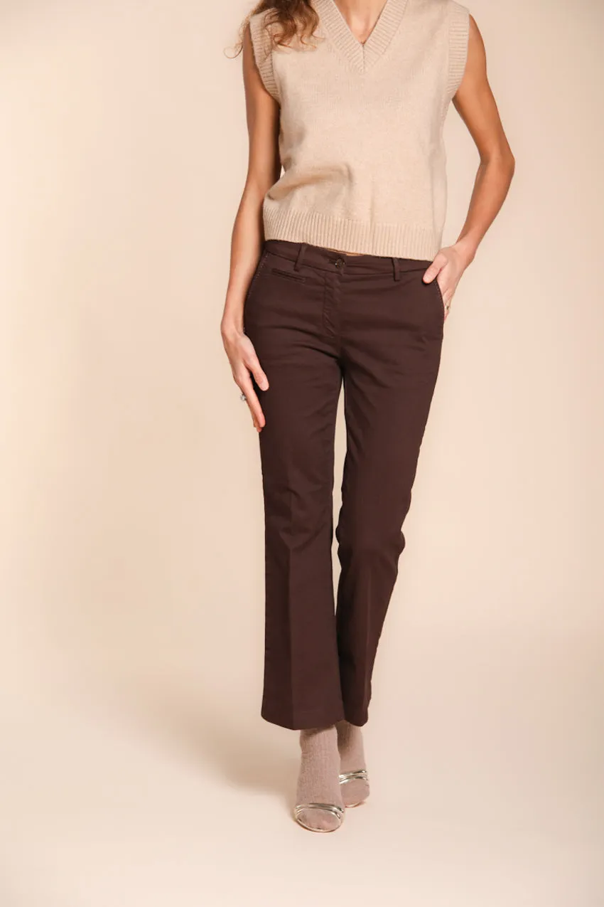 New York Trumpet women’s chino trousers in gabardine slim fit sold by Mason's