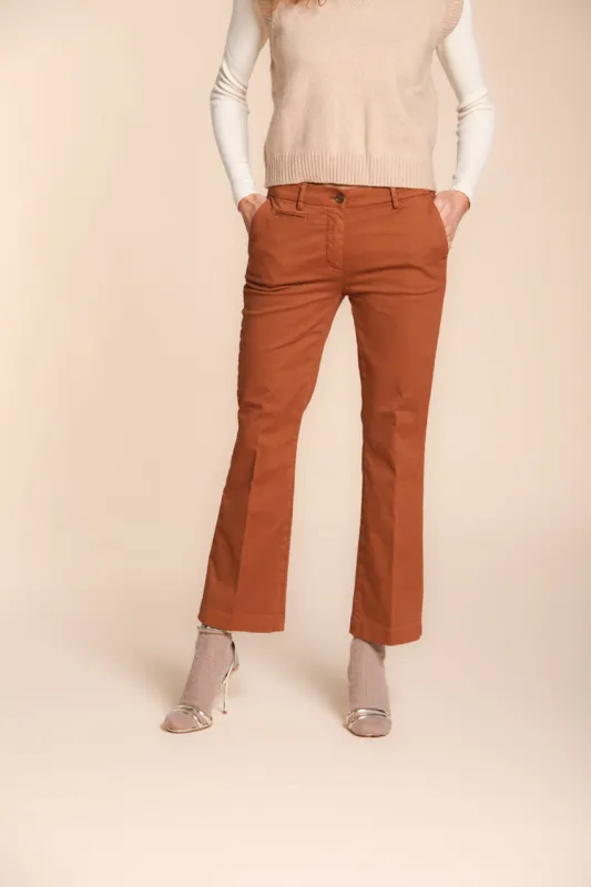 New York Trumpet women’s chino trousers in gabardine slim fit sold by Mason's