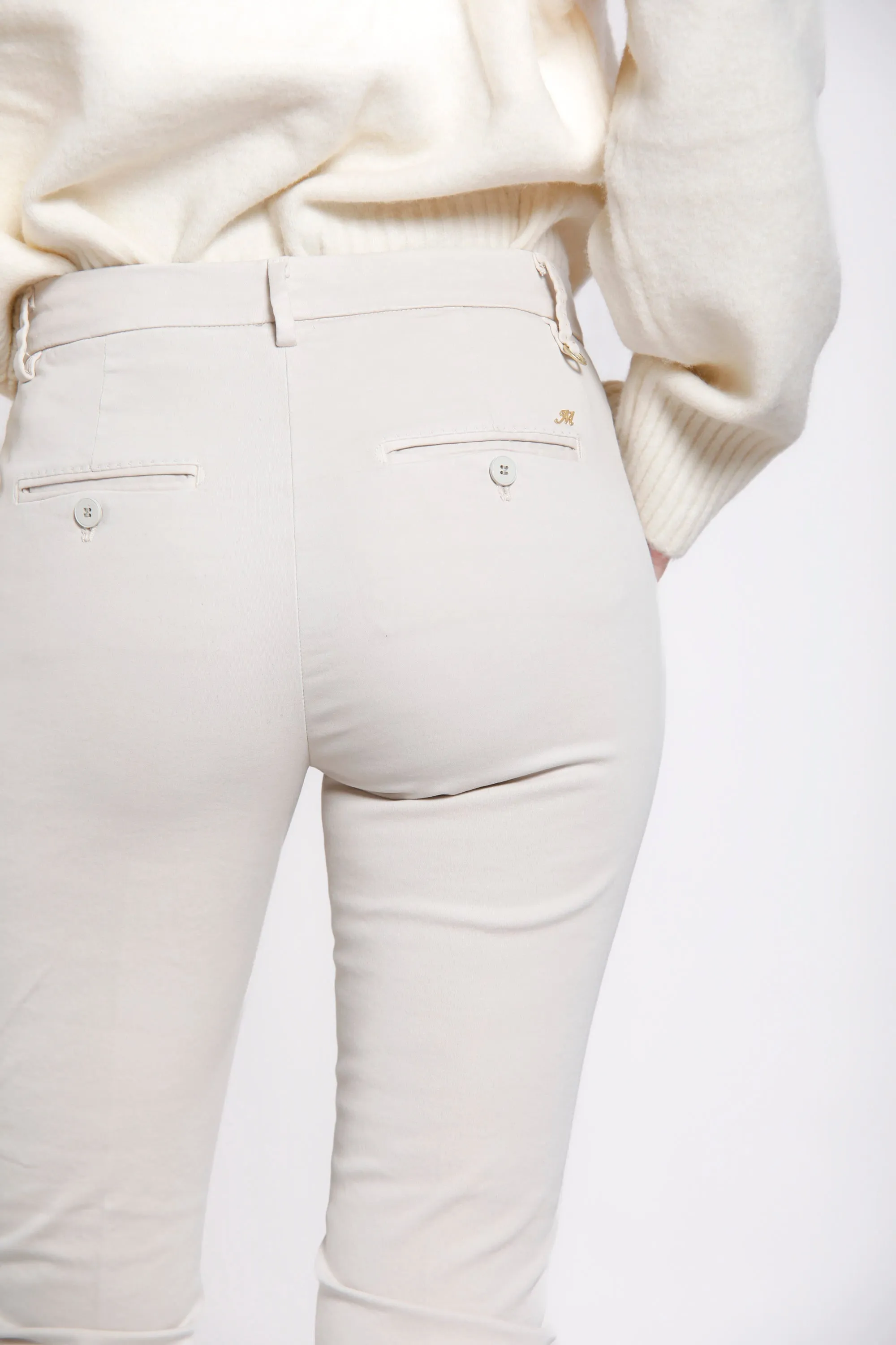 New York Slim woman satin chino pants sold by Mason's product image thumbnail 3