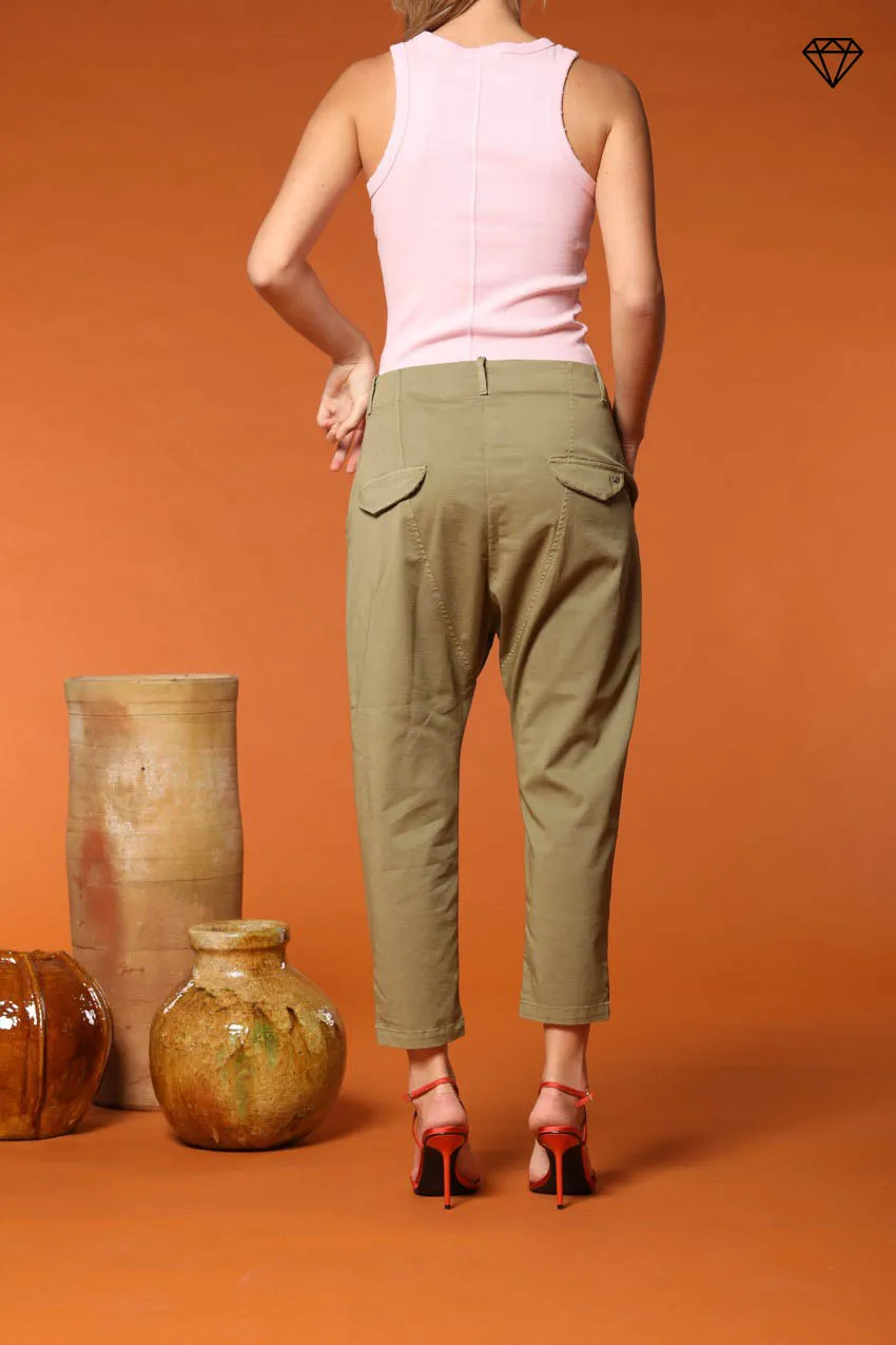 Malibu Jogger women's chino pants in gabardine relaxed fit ① sold by Mason's product image thumbnail 5