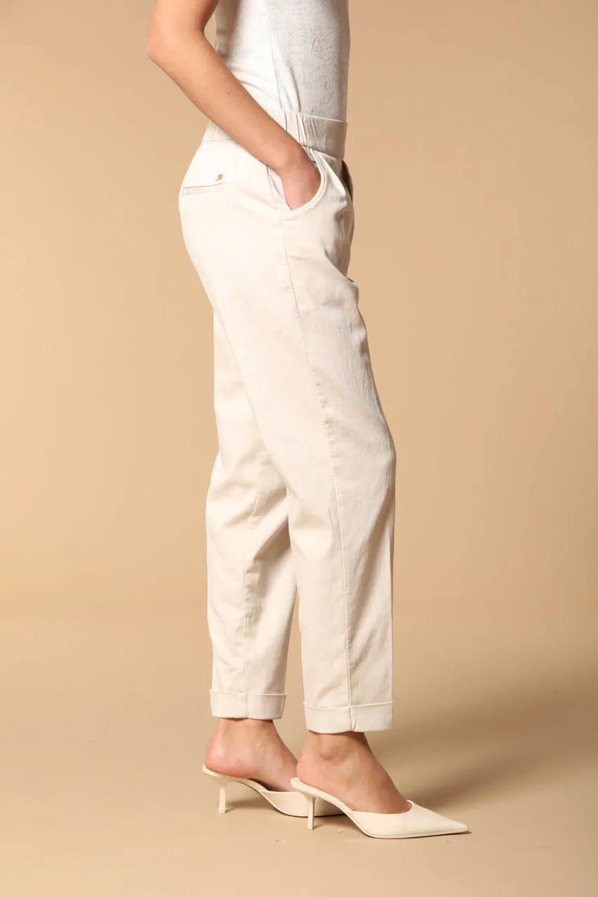 Easy Jogger women's chino pants in sweatshirt fabric relaxed fit sold by Mason's product image thumbnail 2