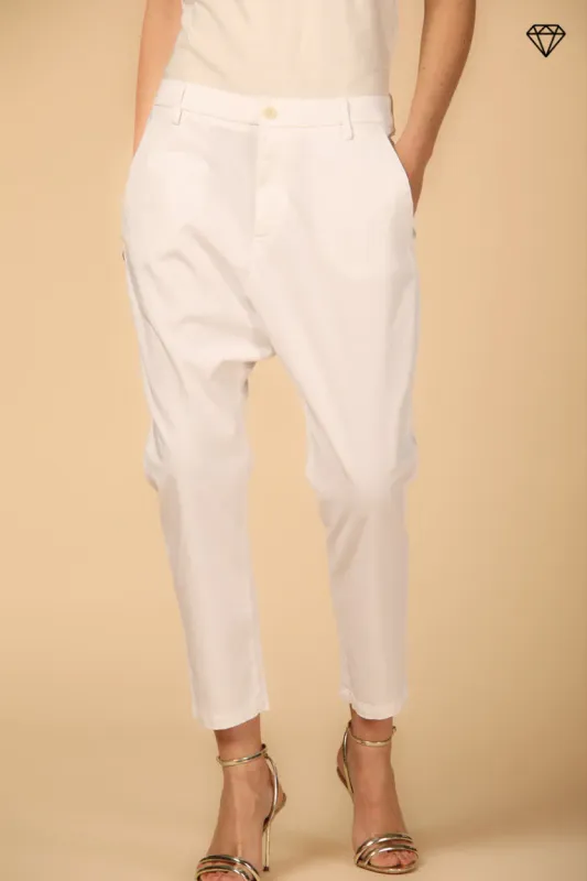Malibu Jogger women's chino pants in gabardine relaxed fit ① sold by Mason's