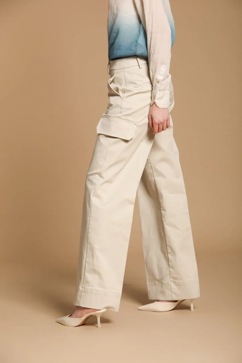 New York Studio women's Cargo Pants in cotton twill wide leg sold by Mason's product image thumbnail 4