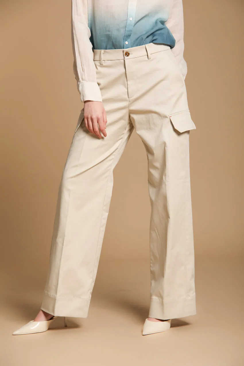 New York Studio women's Cargo Pants in cotton twill wide leg sold by Mason's