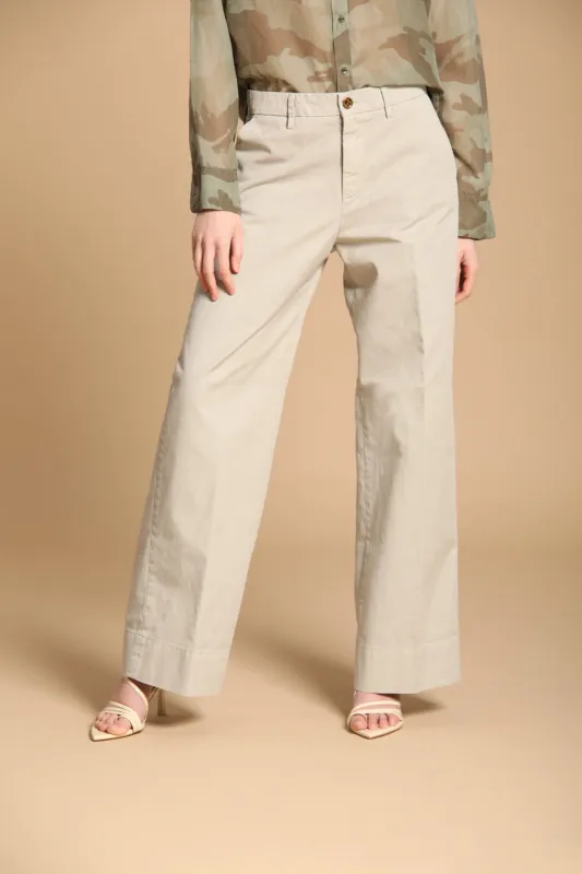 New York Studio women's Chino Pants in cotton twill Wide Leg  sold by Mason's