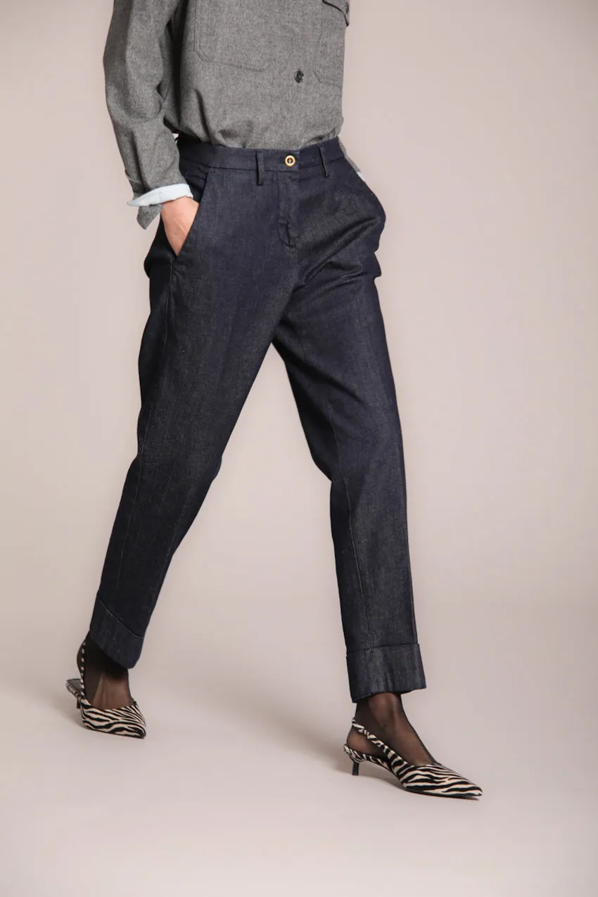New York Carrot women’s chino trousers in stretch denim carrot fit sold by Mason's product image thumbnail 3
