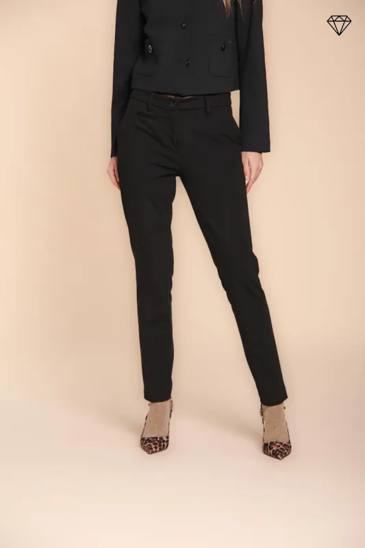 New York Slim women’s chino trousers in technical jersey slim fit ① sold by Mason's