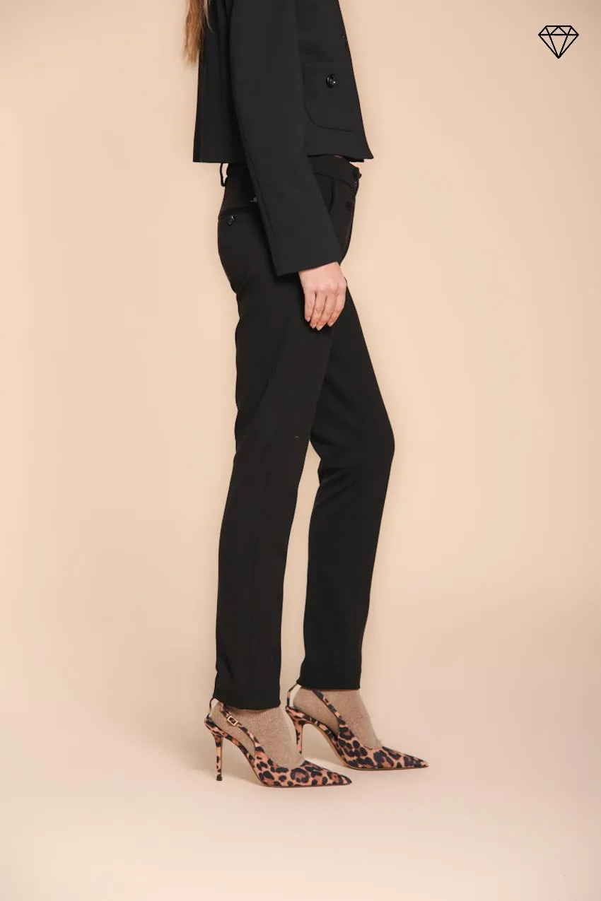 New York Slim women’s chino trousers in technical jersey slim fit ① sold by Mason's product image thumbnail 2