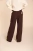 Ny Wide Pinces women’s chino pants in cotton cashmere wide leg fit sold by Mason's