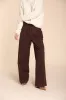 Ny Wide Pinces women’s chino pants in cotton cashmere wide leg fit sold by Mason's