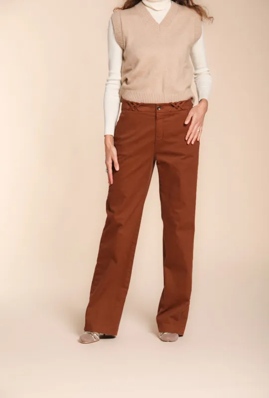 New York Straight women’s chino pants in gabardine straight fit sold by Mason's