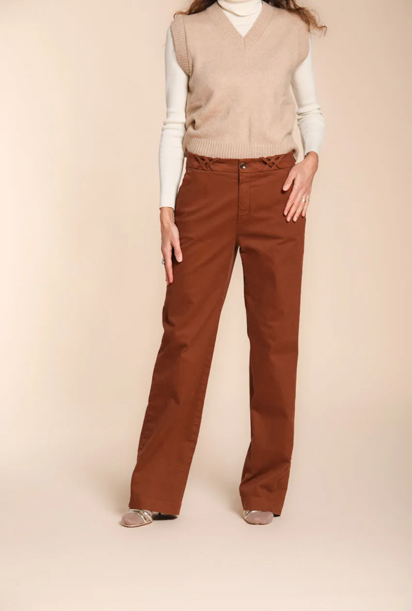New York Straight women’s chino pants in gabardine straight fit sold by Mason's