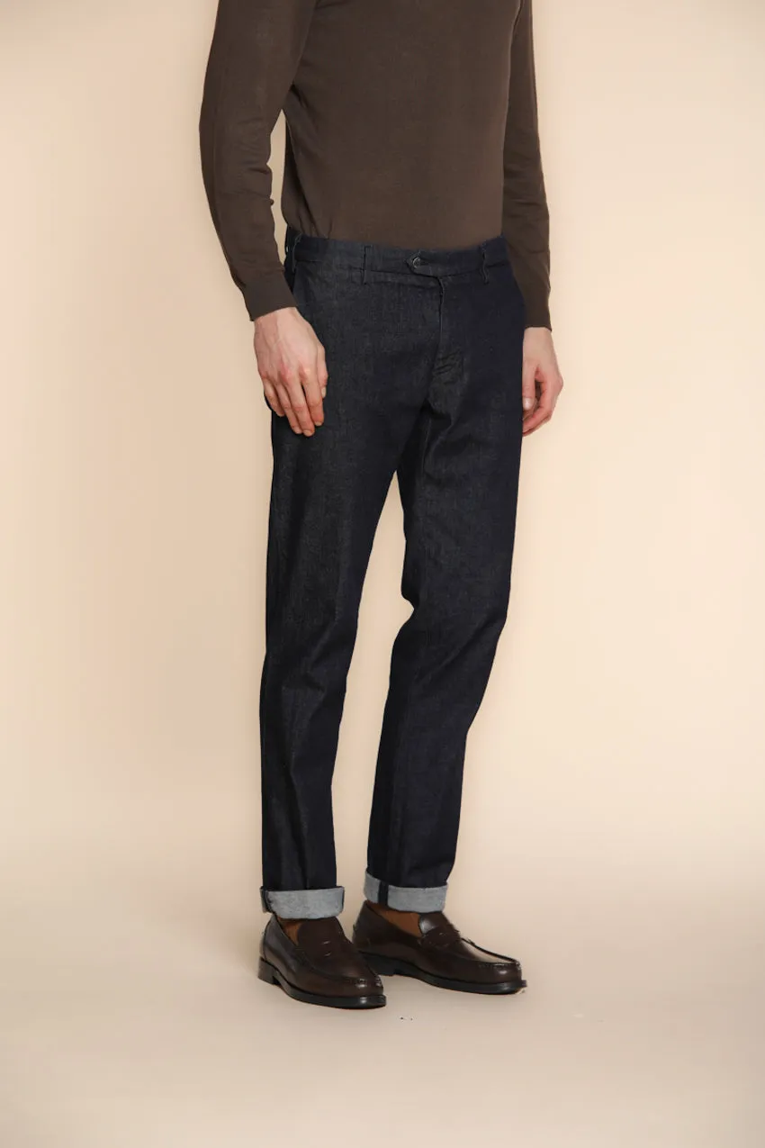 New York men’s chino pants in stretch denim regular fit sold by Mason's product image thumbnail 4