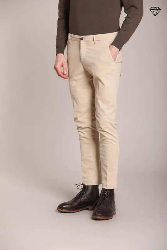 Milano men's chino pants in stretch gabardine extra slim fit ① sold by Mason's