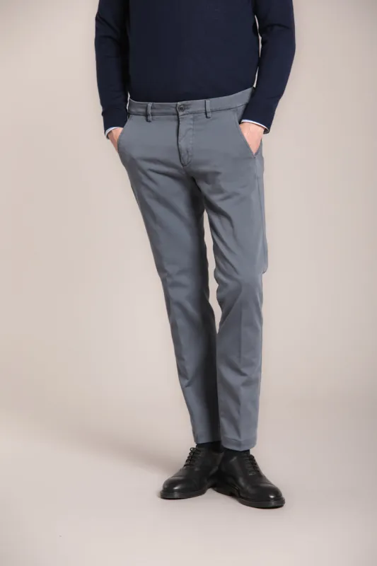 Torino Travel men’s chino pant in jersey active slim fit sold by Mason's