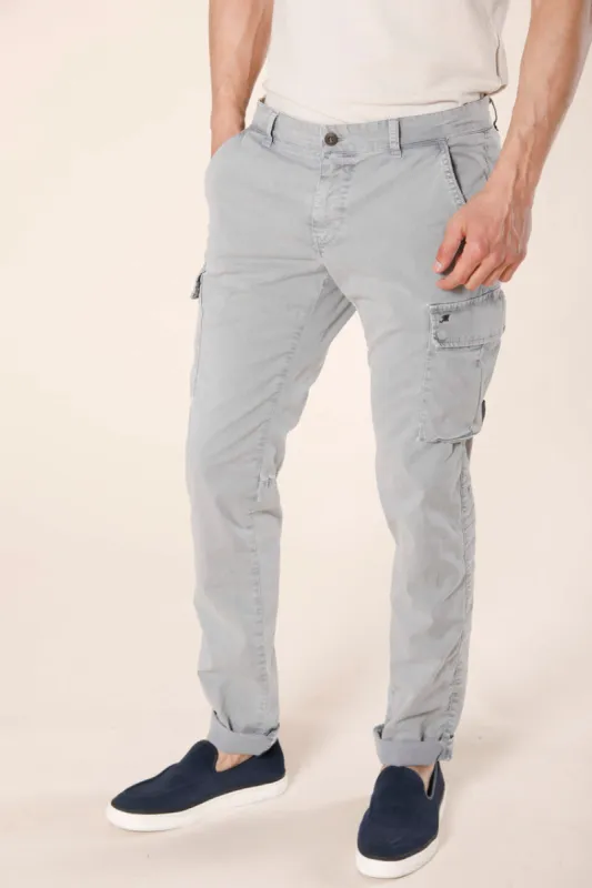 Chile men's cargo pants in stretch twill icon washing extra slim sold by Mason's