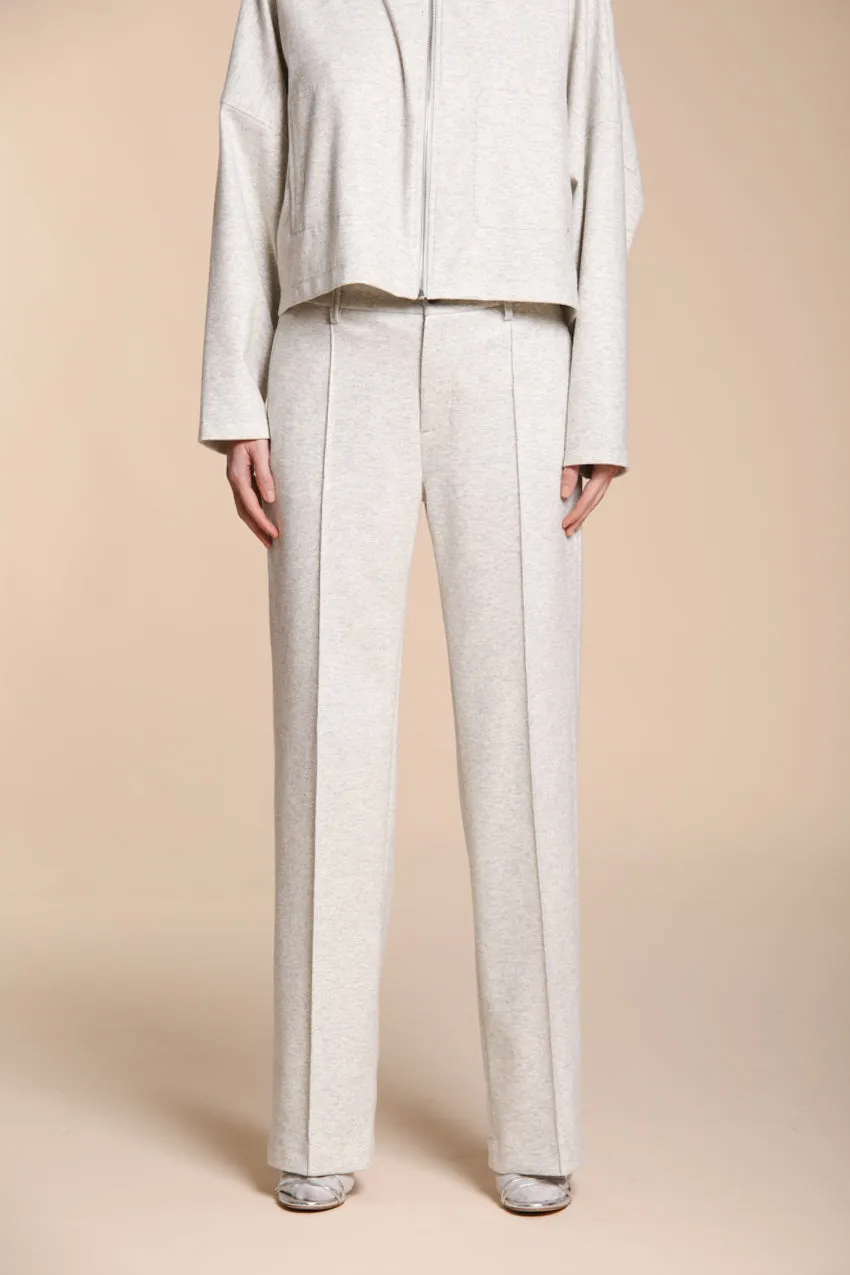 New York Straight women’s chino pants in flannel jersey straight fit sold by Mason's