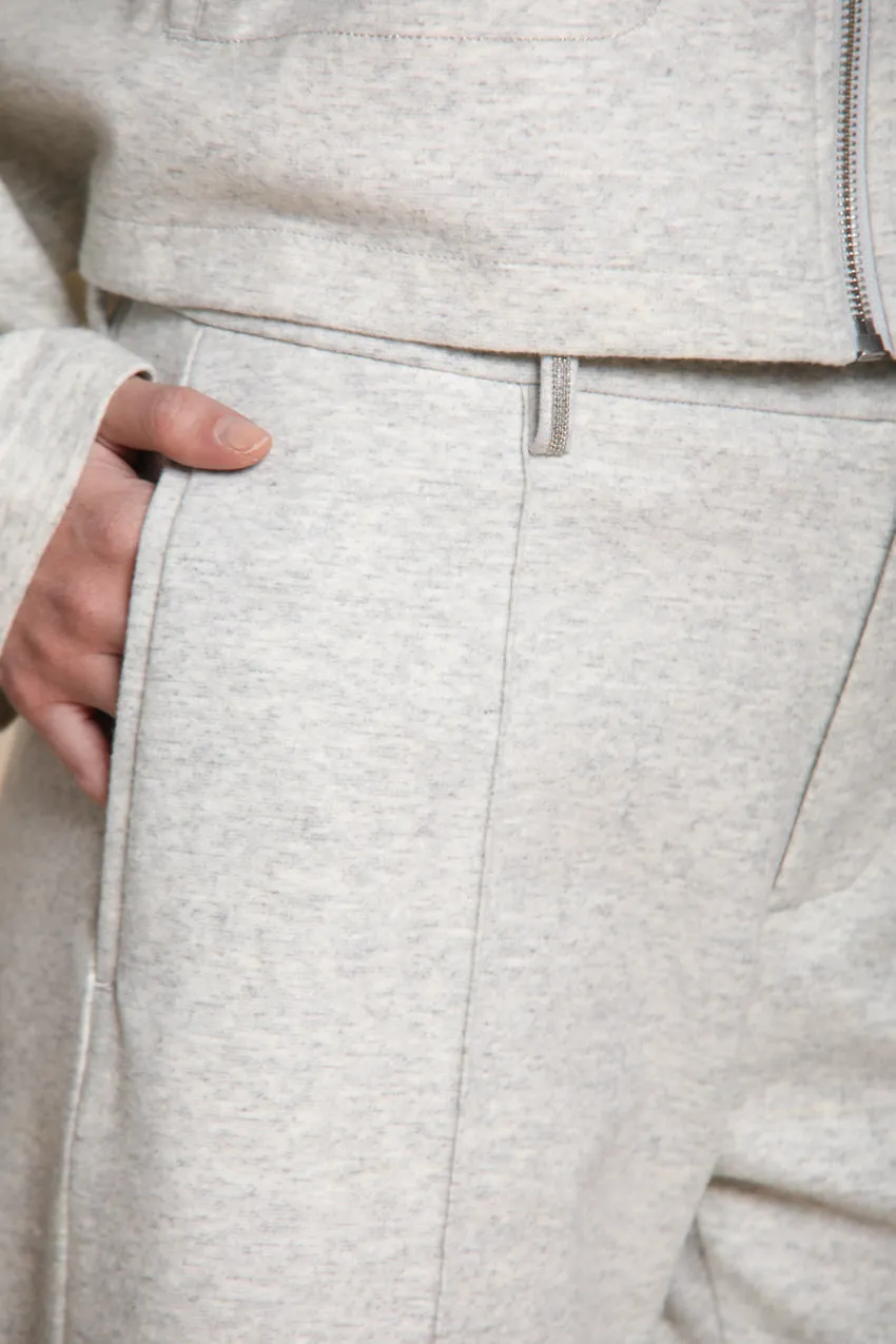 New York Straight women’s chino pants in flannel jersey straight fit sold by Mason's product image thumbnail 2