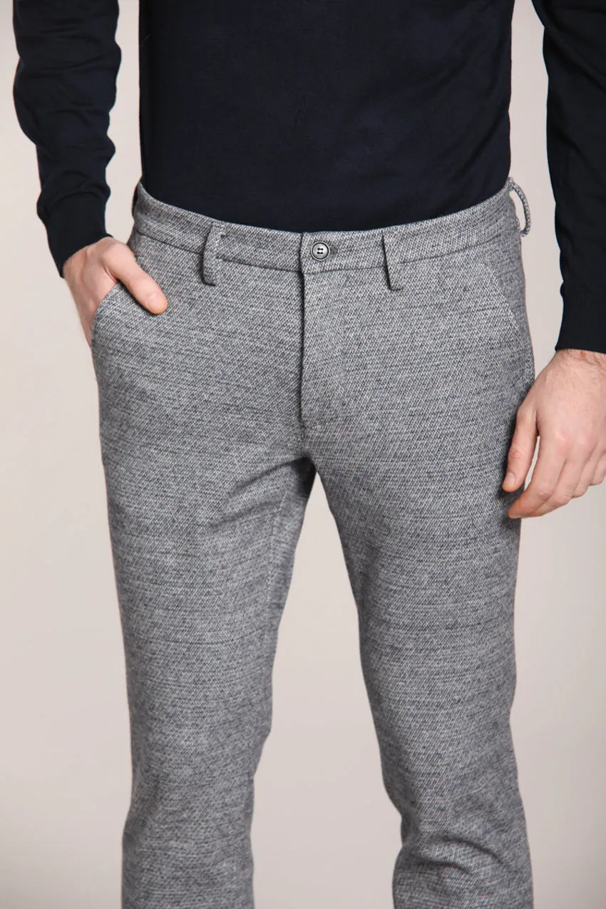 Torino Jog men's chino pants in jersey with micro-pattern slim fit sold by Mason's product image thumbnail 2