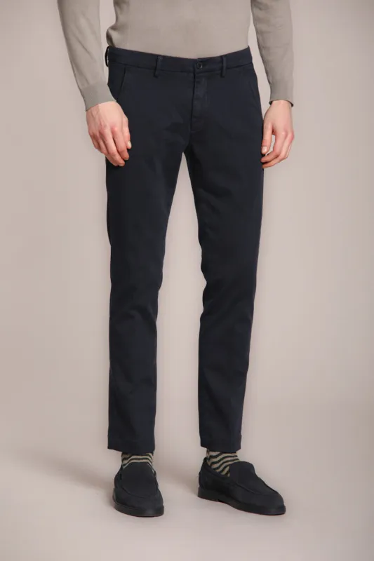 Torino Travel men’s chino pant in jersey active slim fit sold by Mason's