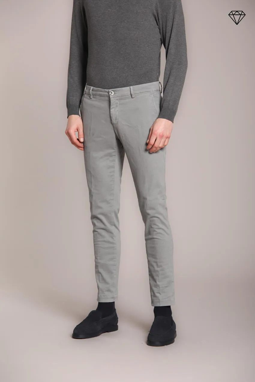 Milano men's chino pants in stretch gabardine extra slim fit ① sold by Mason's