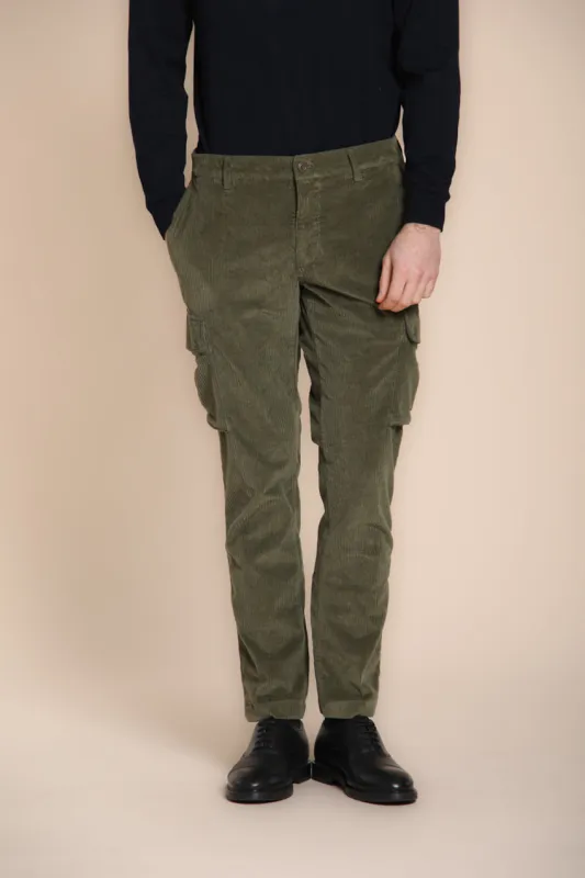 Chile men’s cargo pants in French corduroy regular fit sold by Mason's